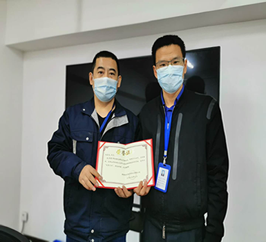 陕西森宝为西安公共卫生中心—“小汤山”项目表现突出的员工颁奖(图5)